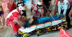Accidente se suscita al acordonar área sin poner los indicadores correspondientes Accidente se suscita al acordonar área sin poner los indicadores correspondientes