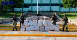 Ejercito mexicano asegura aeronave ilícita con cocaína y cuerpo desmembrado en el municipio de Candelaria 