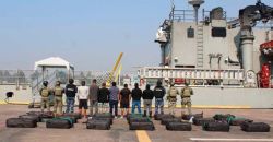 Marina asegura dos embarcaciones con más de una tonelada y media de probable clorhidrato de cocaína en las costas de Michoacán
